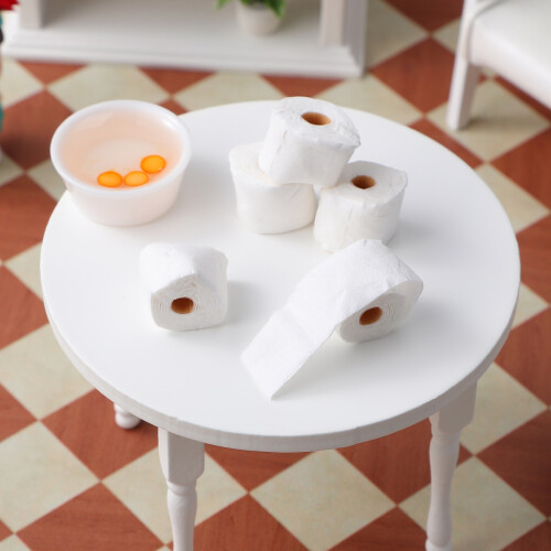 2Ud De Blancas Para Casas De Muñecas, Juguetes Miniatura 2