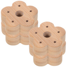 8Ud Porta Cepillos Y Maquillaje De Bambú Beige Para Y Escritorio