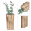 5Ud Macetas De Pared De Madera Con Moderno Para Suculentas 11