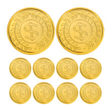 200Ud Monedas Pirata De Plástico Doradas Para Eventos