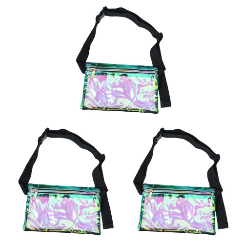 3Ud De Mujer PVC Transparente Multicolor Gran Capacidad 1