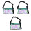 3Ud De Mujer PVC Transparente Multicolor Gran Capacidad 3