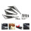 2Jgo Aletas Spoiler Parachoques Negro ABS Accesorios Auto 11
