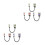 6Ud Cable Balanceado Xlr Macho A Xlr Para Micrófono 8