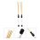 2Pares Baquetas Blancas De Madera Para Batería, De Percusión 8
