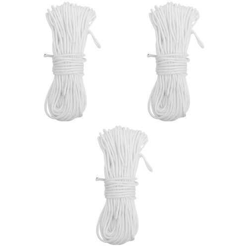 3Ud Trenzada Blanca Para Atar, Camping Y 2