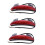 3X Rear  for  Davidson Sportster XL 883 Red 1