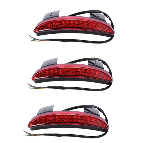3X Rear  for  Davidson Sportster XL 883 Red