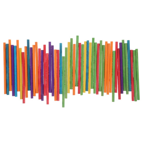150Ud Bastones De Ritmo Madera Natural Didáctico Para Niños