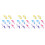 24Ud Mini Coloridos Para Muñecas Decoración Y 9
