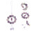 4Ud Cadena Para Móvil Con Abalorios Multicolor Y Decorativa 11