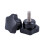 M6 x 15mm Male Thread Screw Star  Locking Screw Handle Black 8 Pcs 2