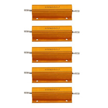 5X Gold Aluminum Clad Power Resistor Resistance 100W, 10 Ohm 10R