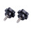 M6 x 15mm Male Thread Screw Star  Locking Screw Handle Black 8 Pcs 4