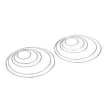 30Ud Metálicos Plata Para Decorar Atrapasueños Y Proyectos DIY