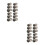 60Ud Botones Para Ropa DIY De Cobre Retro Color Gris Oscuro 10