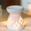2X Ceramic Diffuser Candle Burner Ceramic Burning Essential Oils Diffusers Aromatic Lamp -Love 2