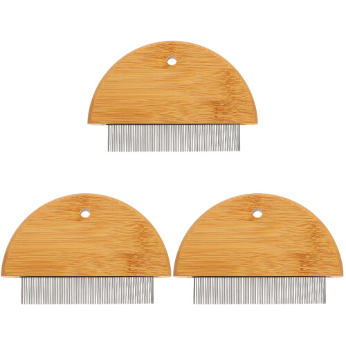 3Ud Peine De Para Perros Cepillo Masajeador Con Mango Ergonómico 1