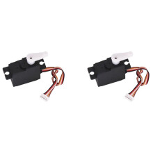 2X Gear Servo for 1/14 144001 124019 124018 RC Helicopter Airplane Part Replacement Toys Accessaries