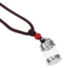 3Ud Collar Colgante Botella Acero Estilo Único Uso Diario