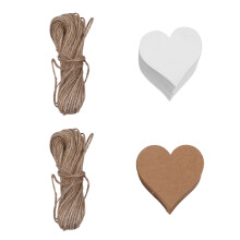 3Jgo Tarjetas Kraft Resistentes Con Cordel Para Etiquetar Y Decorar