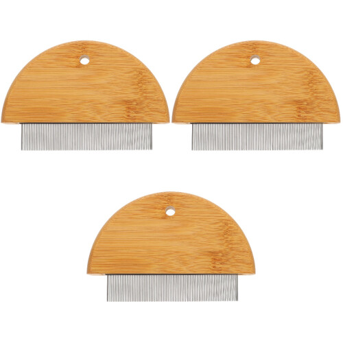 3Ud Peine De Para Perros Cepillo Masajeador Con Mango Ergonómico 2