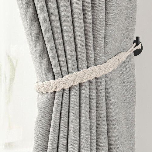 4Ud Para En Beige Tejida, Sujeción Decorativa 2