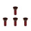 4Ud Cepillo Limpiador De Madera Suaves Rojo 7