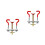 2Pièces Accessoires Rouges Pour Pliage Branches Bonsai Sans Casse 6