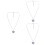 3Ud Joya De Cuello Plateada Collar Abatible Decorativo Y 5