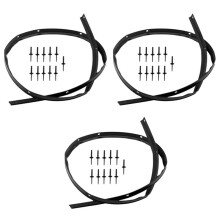 3X Front Fascia Bumper Hood Seal Waterproof with Rivets for Challenger 2008-2019 68051392AB 68051392AA