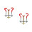 2Pièces Accessoires Rouges Pour Pliage Branches Bonsai Sans Casse 7