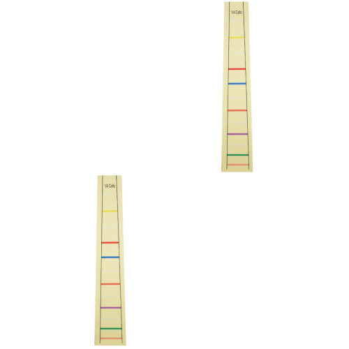 2Ud Pegatinas Amarillas Prácticas Para Dedo De 1/4 2