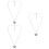 3Ud Joya De Cuello Plateada Collar Abatible Decorativo Y 6