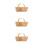 3Ud Cesta Tiny De Bambú Khaki Para Miniaturas Y Decoración De Casitas 5