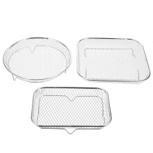 6Ud Cesta Colador Acero Inoxidable, Rejilla Multiuso Para