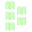60Ud De Taco Verde PP Durable Para Uso Diario 5