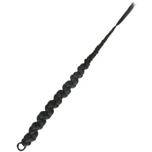 2Ud Larga Trenzada De Sintética Color Negro