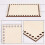 2 Unidades Fundo de Cesta de Madeira Natural de 7,8 x 5,9 Polegadas, Base de Madeira de Cesta de Crochê em Branco Retangular para Suprimentos de 4