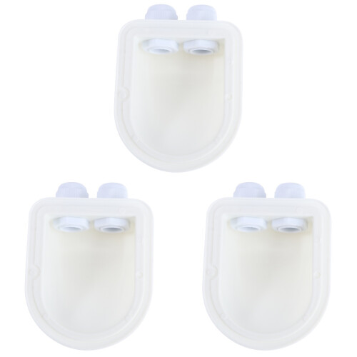 3Ud Conector Panel Solar Doble Orificio Para Autocaravana 1