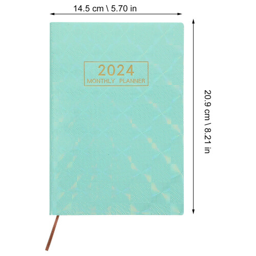 Planner Diario 2024 Verde Para Estudiantes Y 1