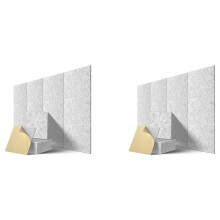 Self-Adhesive Acoustic Panels 24 Pack,12 x 12 x 0.4 Inch Sound Proof Padding,Sound Absorbing Panel for Home ,Grey