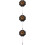 3Ud Pines De Negros En Madera Para Accesorios 10