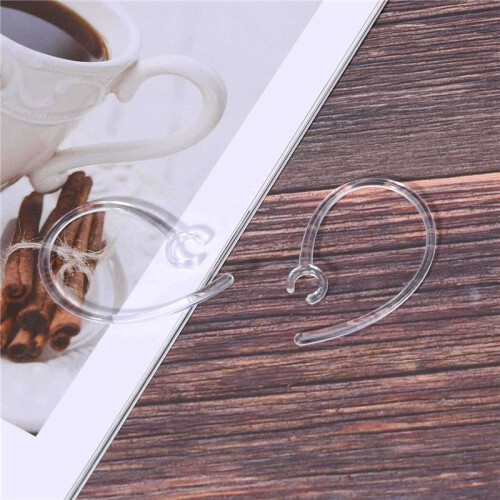 20X Universal Small Clamp  Ear Hook Loop Clip Replacement Clear 2