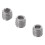 150Pcs M3X3mm Stainless Steel Hex Socket Set Cap Point Grub Screws Silver 2
