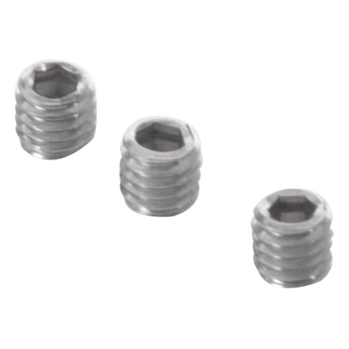 150Pcs M3X3mm Stainless Steel Hex Socket Set Cap Point Grub Screws Silver 1