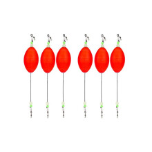 6 Pack Fishing Bobbers Popping Kork Schwimmer für Rotbarsch Gesprenkelte Forelle Schafkopf Flunder Süß- und Salzwasser