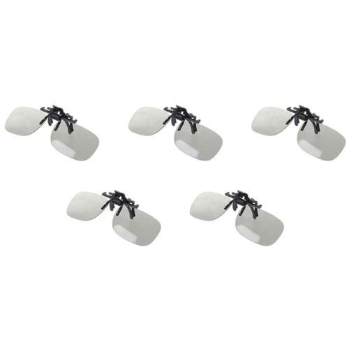 5 x Lunettes 3D Clipsees pour CINEMA ET 3D DANS LA PUB