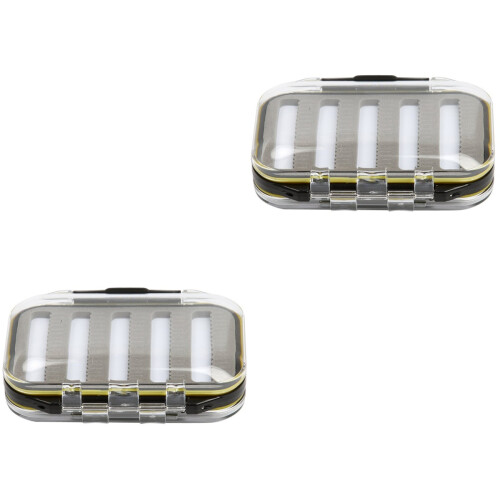 2Ud Caja Portátil Impermeable Doble Para De Pesca 2