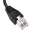 2X, 1FT RJ45 Cable de Extension de Red de Lan Ethernet Macho A Hembra Montaje En Panel Roscado 4